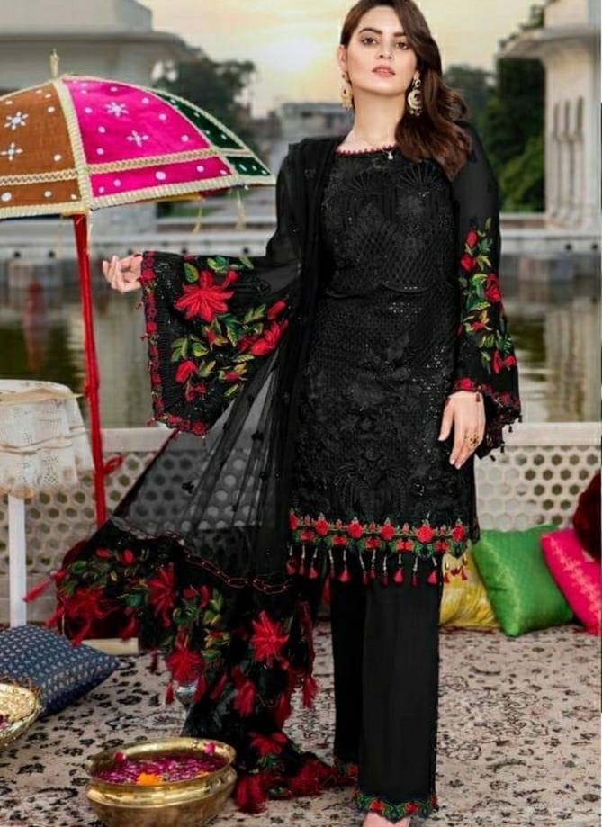 RAMSHA Latest Fancy Designer Festive Wear Georgette With Heavy Embroidery Work pakistani Salwar Suit Collection